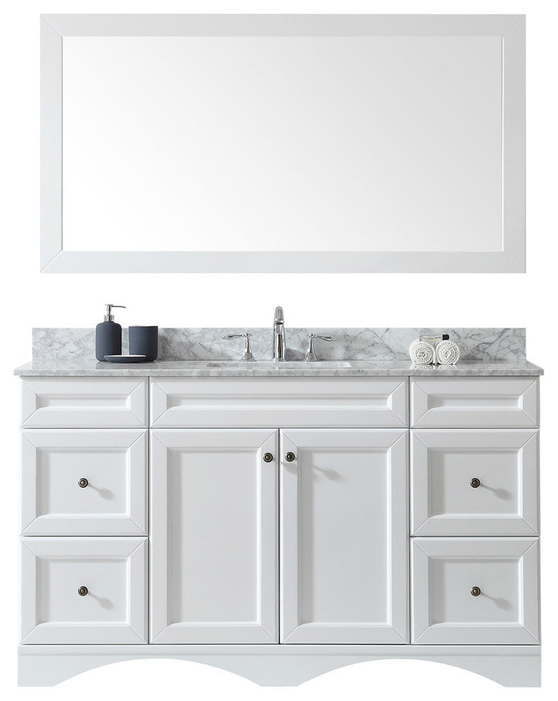Talisa 60" Single Bathroom Vanity Set, White