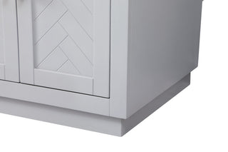 Home Living 60" Double Bathroom Vanity, Grey