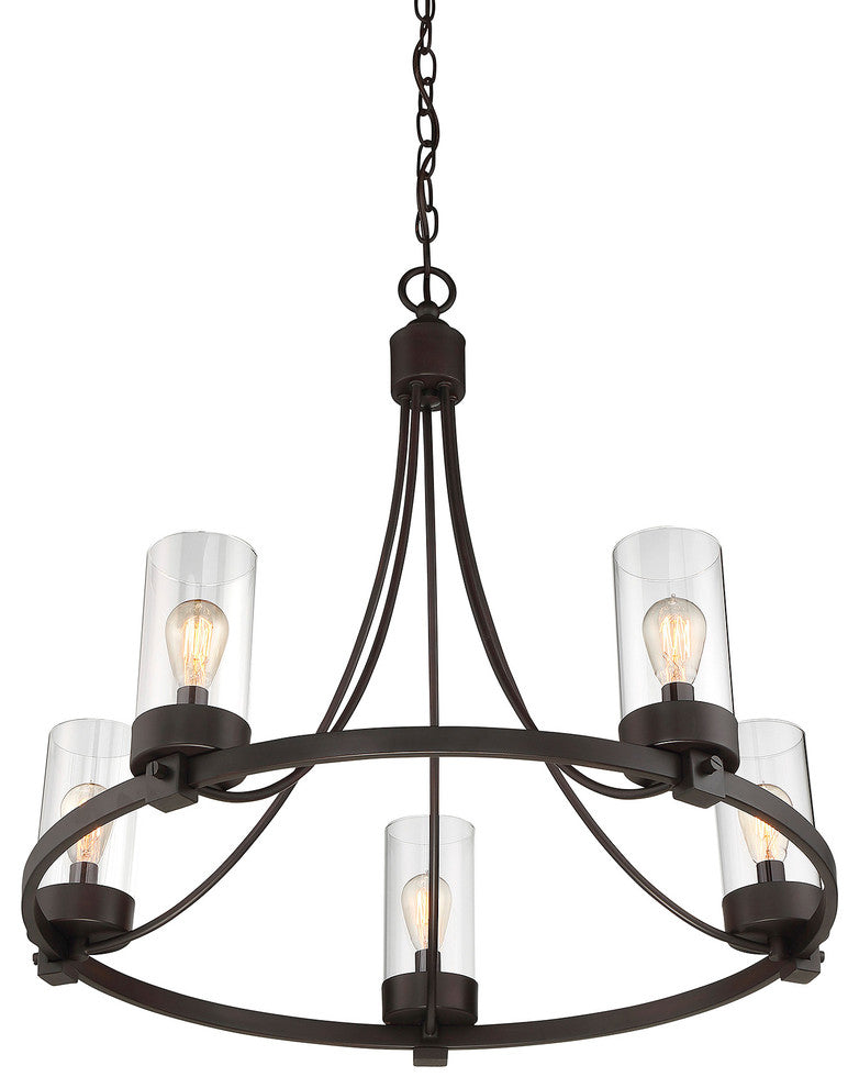 5-Light Chandelier, Oil Rubbed Bronze