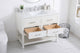 Skylar 42" Single Bathroom Vanity, White, With Backsplash
