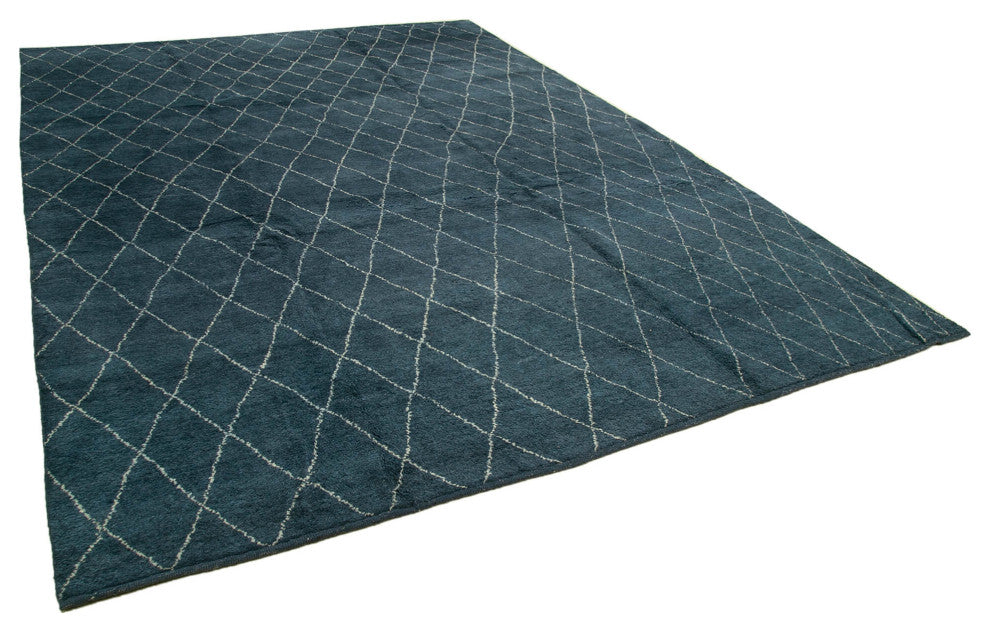 Rug N Carpet - Handmade Decorative 10' 1'' x 13' 9'' Moroccan Area Rug