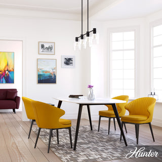 Hunter Lochemeade Noble Bronze 4 Light Chandelier Ceiling Light Fixture