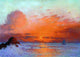 Ferdinand Du Puigaudeau Sailboats at Sunset Wrapped Canvas, 18"x27"