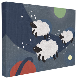 Stupell Ind. Sheep In Space Oversized Canvas Wall Art, 24"x30"