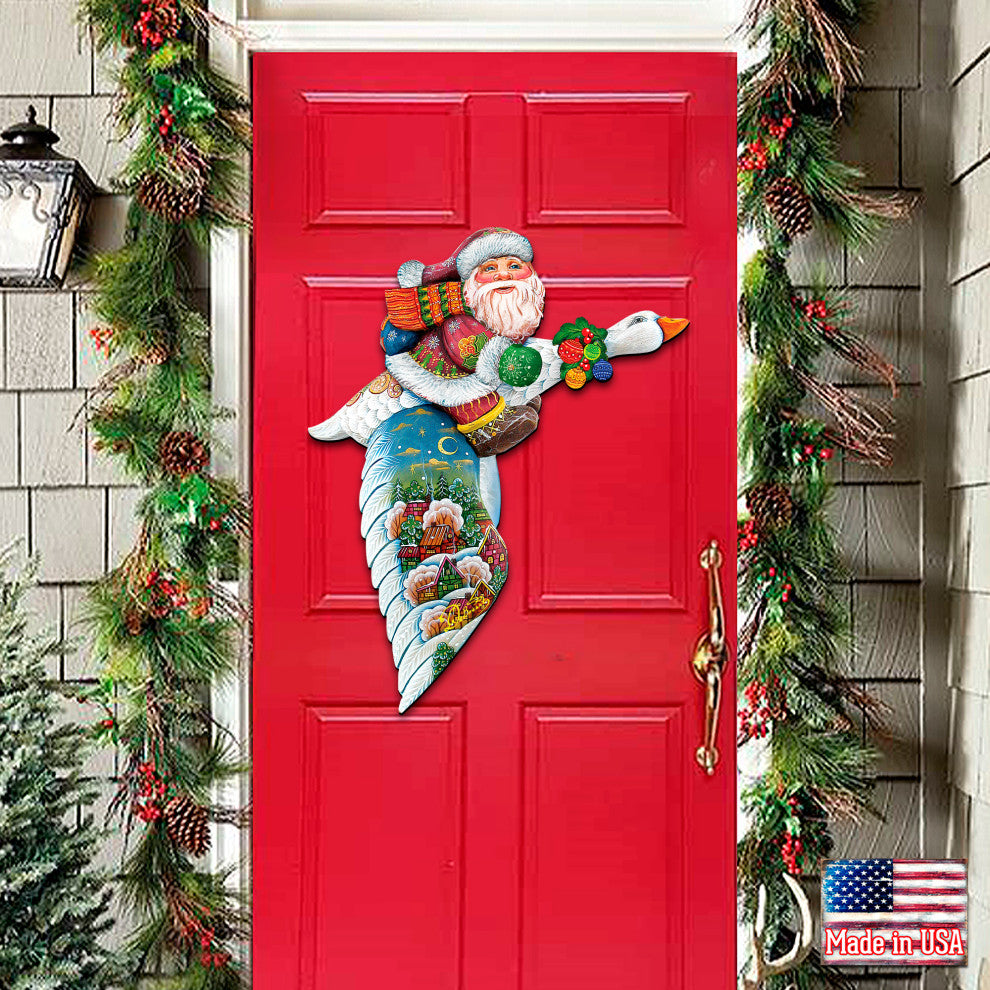 Goose Traveling Santa Door Ha - 8114060H