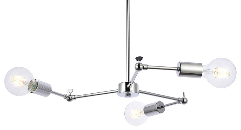 Florence 3-Light Chrome Pendant