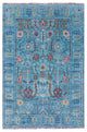Hand Knotted Turkish Oushak Wool Rug 4' 1" X 6' 0" - Q15329