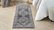 Nourison American Manor 2'2" x 7'6" Blue Bordered Indoor Rug