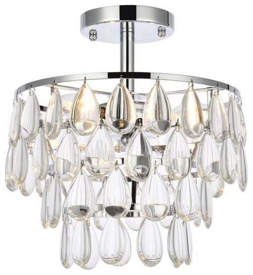 Murphy 12" Flush Mount, Chrome