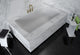 Ovo Contemporary White Rectangular Acrylic Undermount Bath Tub 66"x32", White