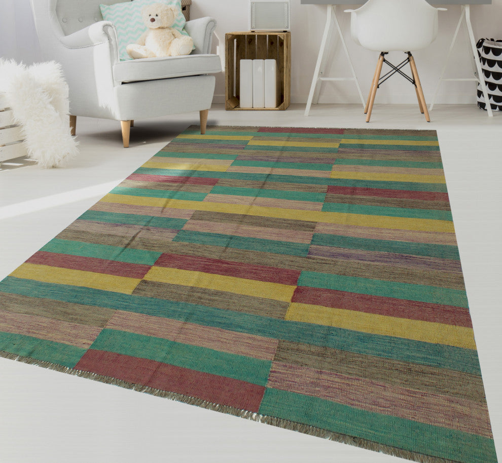 Winchester Kilim Bethzaid Green Rug