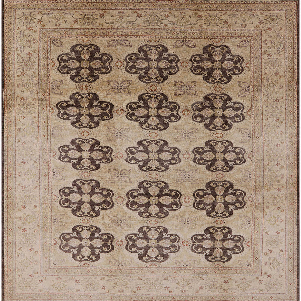 Ahgly Company Indoor Square Mid-Century Modern Area Rugs, 7' Square