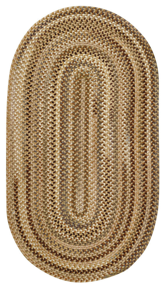 Capel Manchester Beige Hues 0048_750 Braided Rugs - 11' 4" X 14' 4" Oval