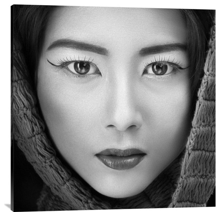 "Portrait Of Icha" Stretched Canvas Giclee by Arief Siswandhono, 40x40"