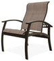 Belle Isle Sling Adjustable Outdoor Dining Chair, Augustine Fennel/Beachwood