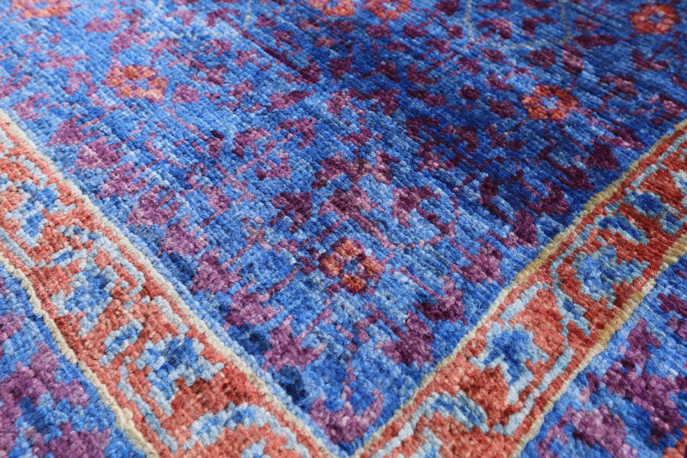 Mamluk Geometric Hand-Knotted Wool Rug 6' 6" X 10' 1" - Q12236