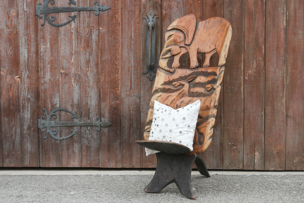 Late 20th Century African Tribal Elephant Chair