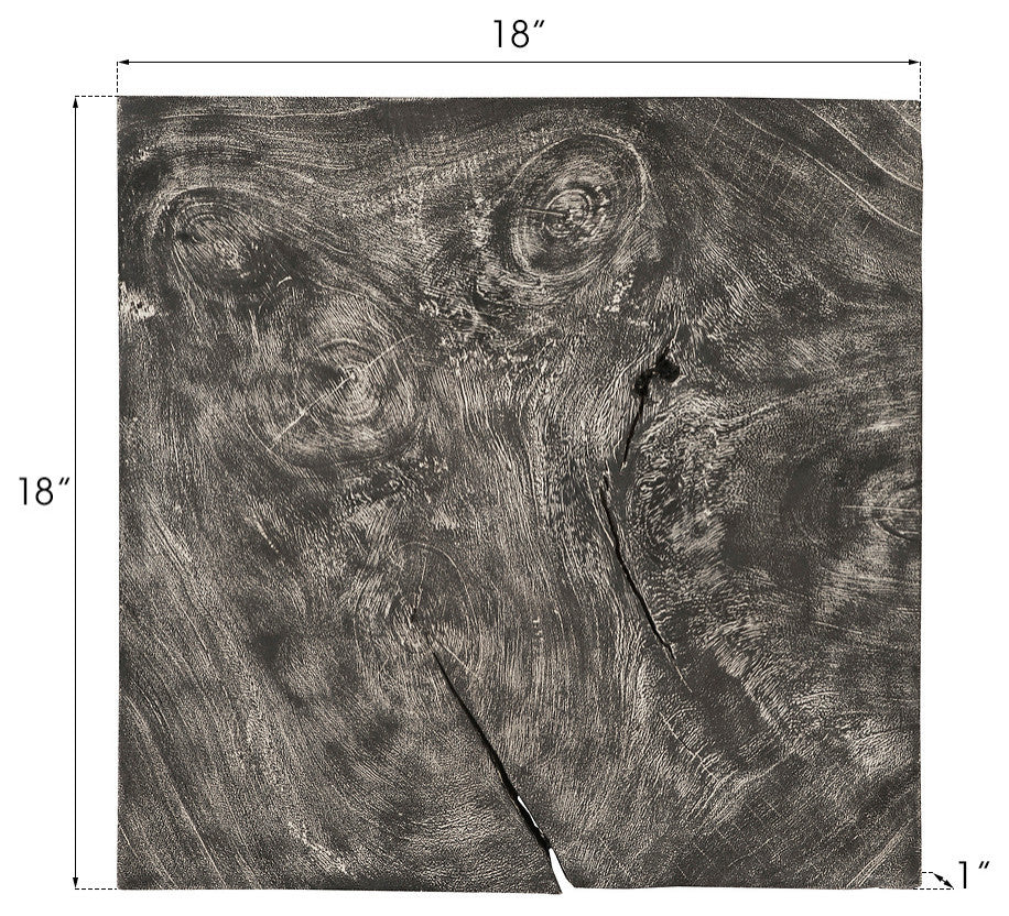 Chamcha Wood Wall Tile, Gray Stone