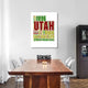 "Utah Word Cloud Map" Fine Art Print