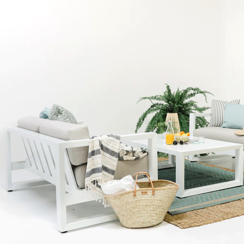 Newport Modern Design In Spectrum Indigo Outdoor Loveseat