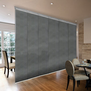 Stormy 6-Panel Track Extendable Vertical Blinds 98-130"W