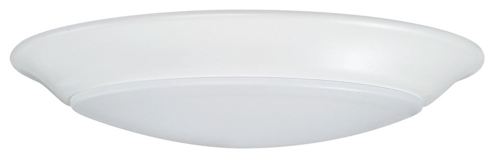 7 inch - LED Disk Light - 3000K - 6 Unit Contractor Pack - White Finish
