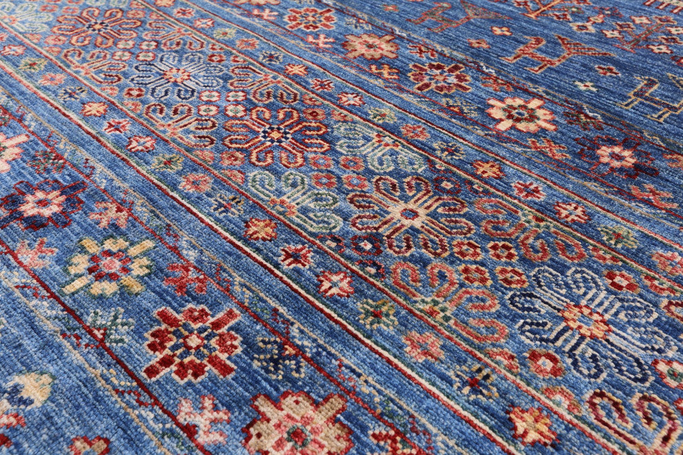 3' 11" X 5' 10" Hand-Knotted Tribal Persian Gabbeh Rug Q5678