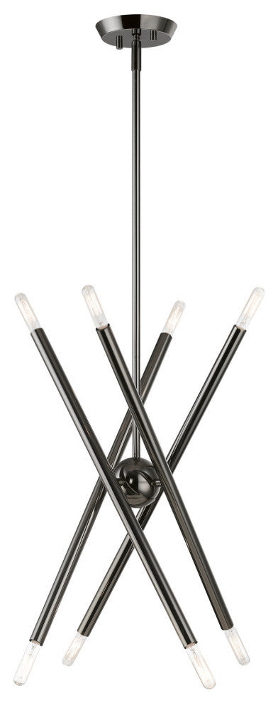 Soho 8 Light Black Chrome Chandelier