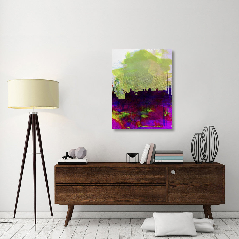 "Dublin Watercolor Skyline" Fine Art Print