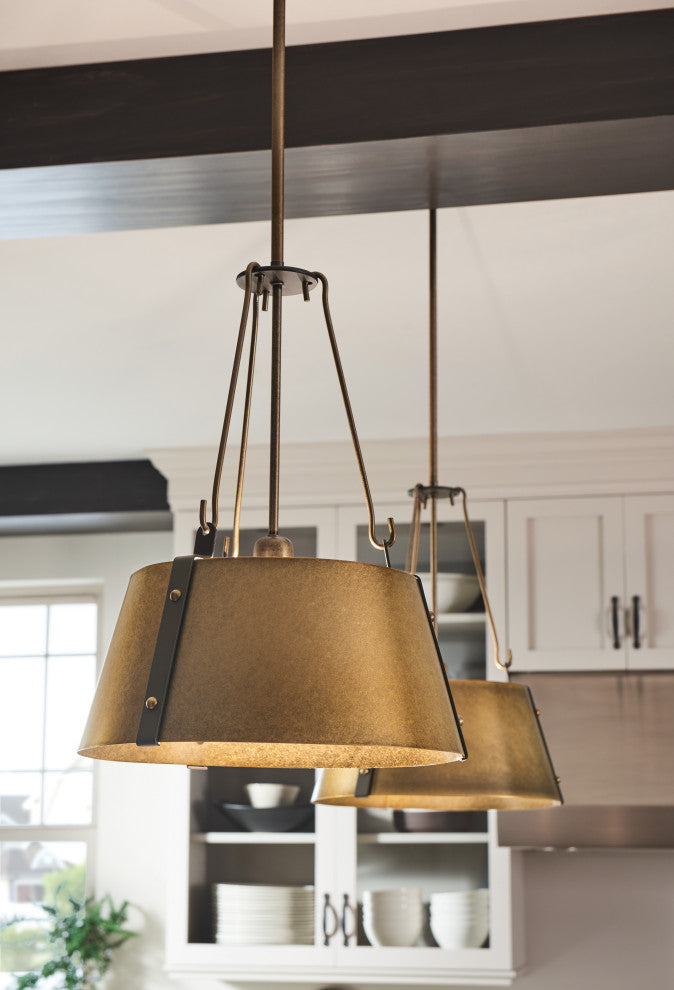 Hinkley Cartwright Pendant, Rustic Brass