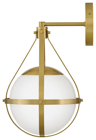 Lark Colby Small Single Light Sconce, Lacquered Brass