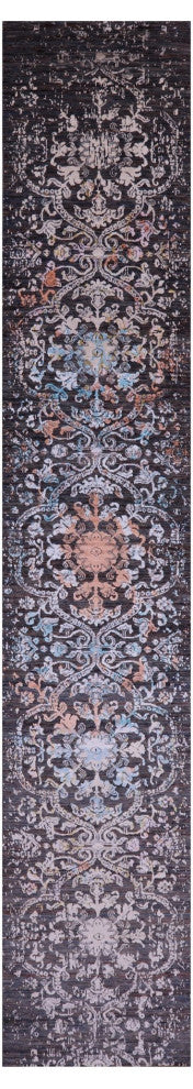 Runner Modern Wool and Silk Handmade Rug 2' 6" X 14' 0" Q11837