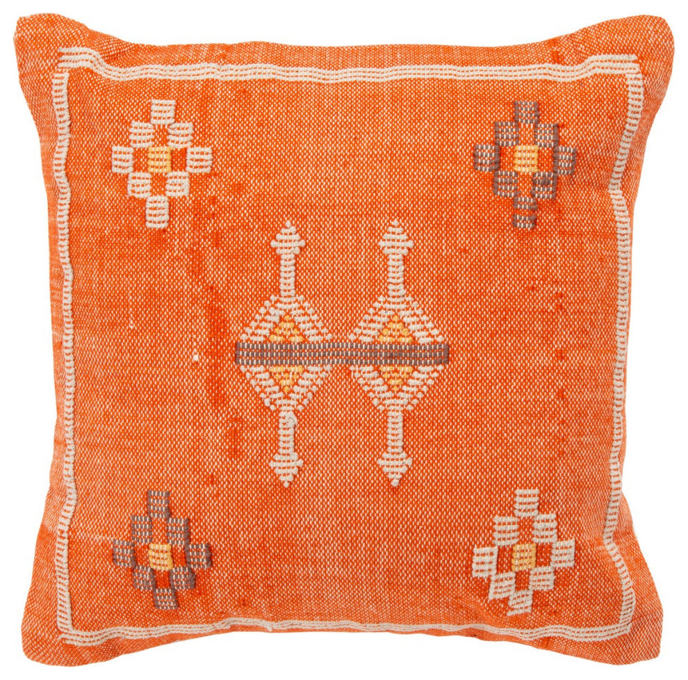Safavieh Pyrra Pillow Orange 18" X 18"
