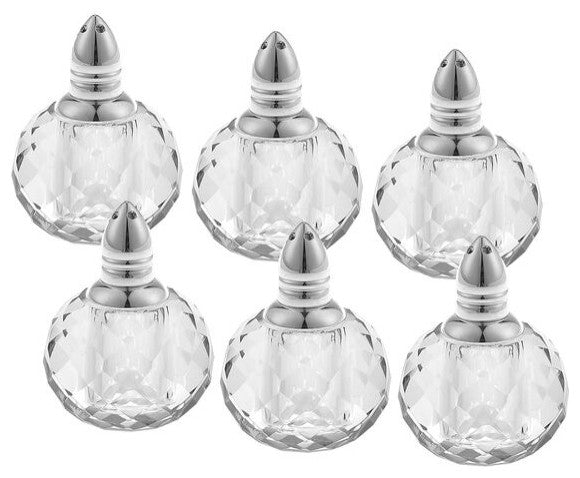 Badash H157 Handmade Lead Crystal Zendra Salt Peppers Gift Boxed
