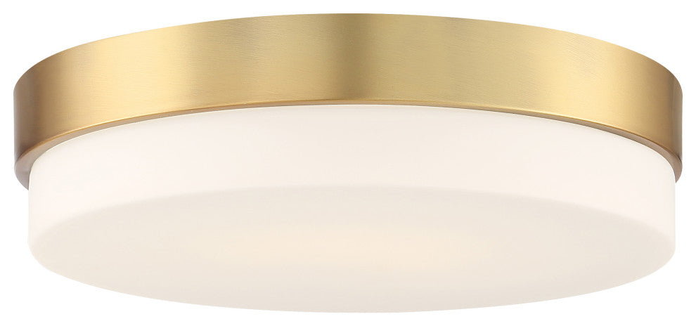 Access Lighting 20825LEDD/OPL Roma 11"W LED Flush Mount Drum - Antique Brushed