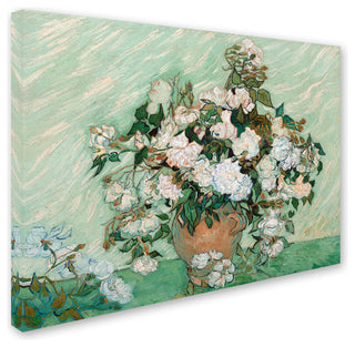 'Roses, 1890' Canvas Art by Vincent van Gogh