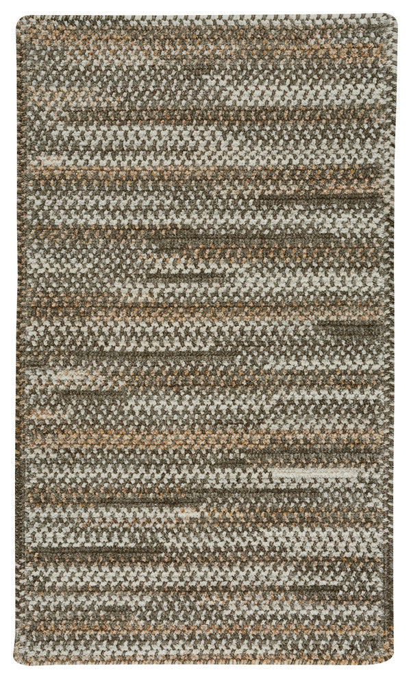 Habitat, Braided Cross Sewn Rectangle Rug, Gray, 4'x6'