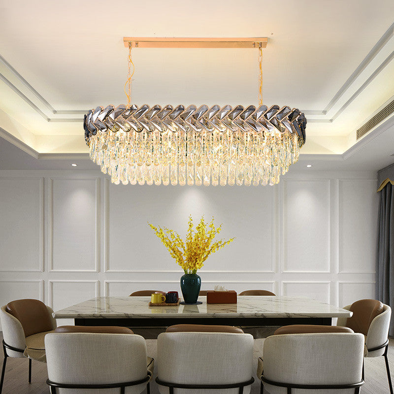 MIRODEMIÂ® Fluelen | Colourful Rainbow Glass Ball Chandelier, L31.5", Dimmable, Cool Light