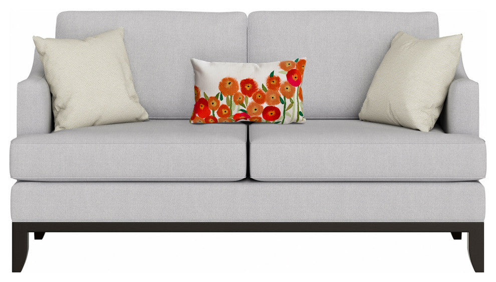 Visions II Poppies Pillow, 12"x20"