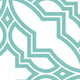 Diamond Flower Peel and Stick Vinyl Wallpaper, Mint, 24"w X 60"h
