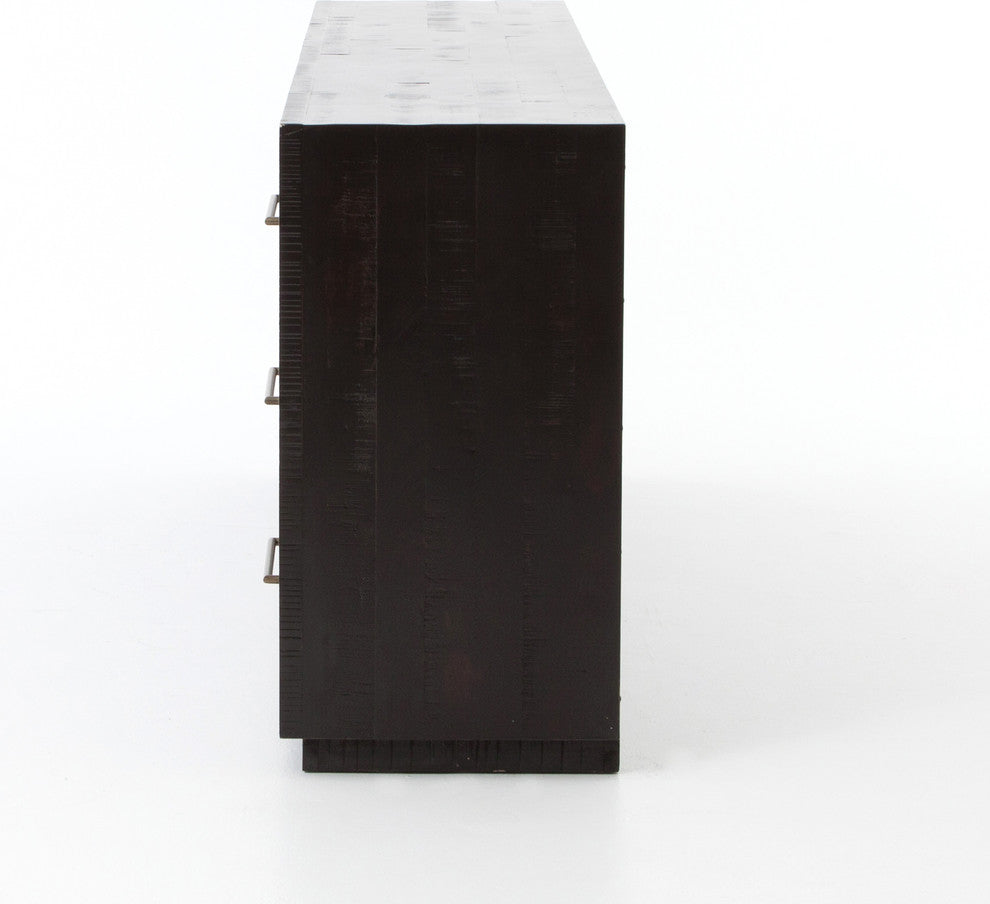 Suki 9 Drawer Dresser Burnished Black, Burnished Black Solid