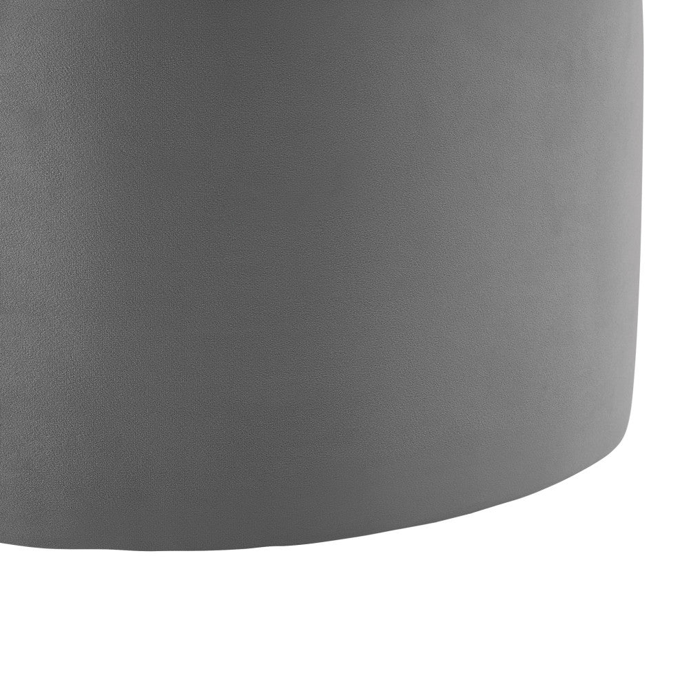 Rustic Manor Jalayah Ottoman, Upholstered, Velvet, Gray
