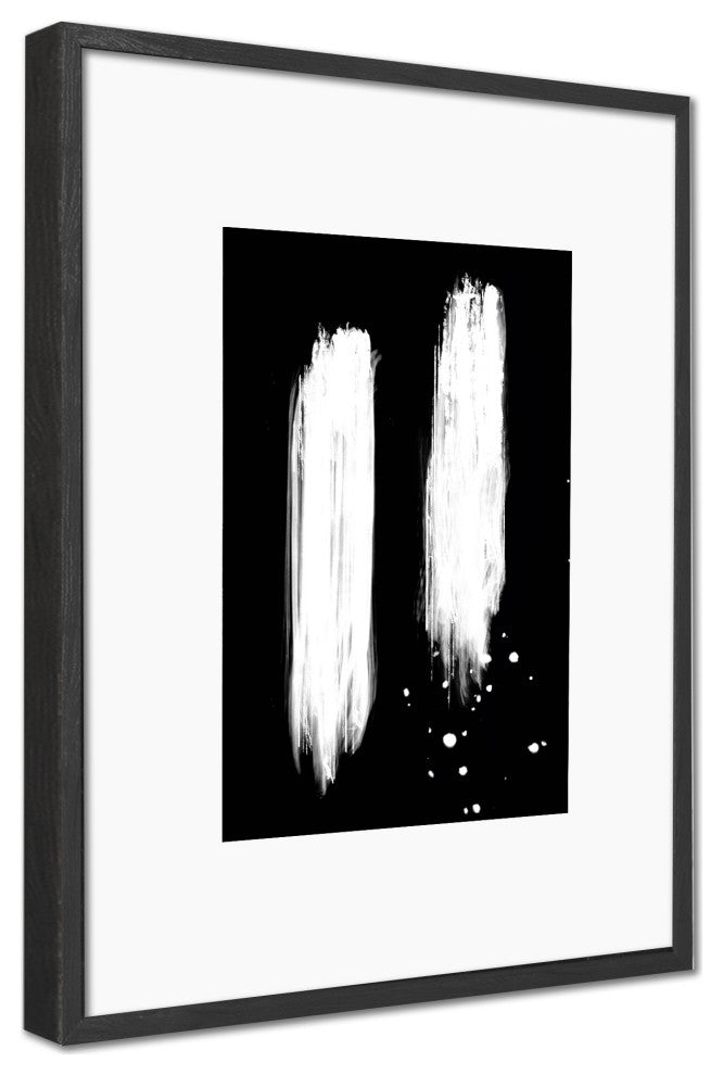 Negatives Strokes' Framed Print Wall Art by 1X