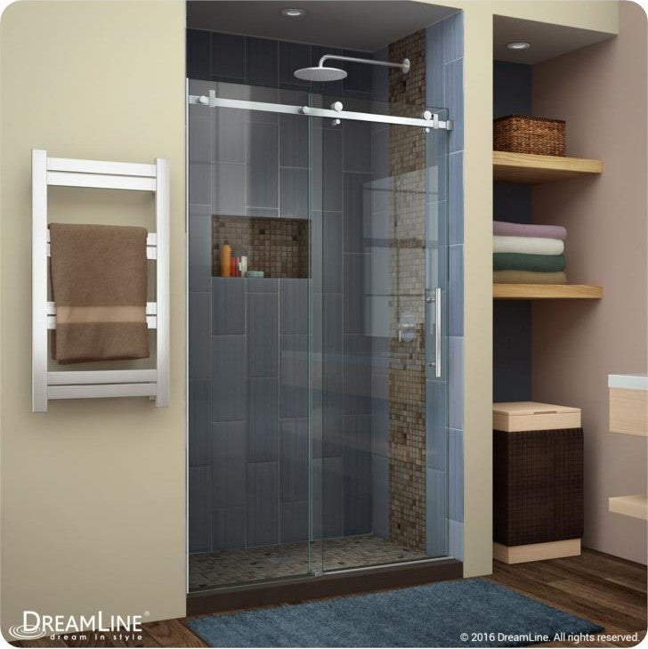 DreamLine Enigma Air Frameless Sliding Shower Door, SHDR-64607610-08