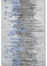 Premium Machine Washable Mayfield AMF704 Blue 3' x 5' Rug