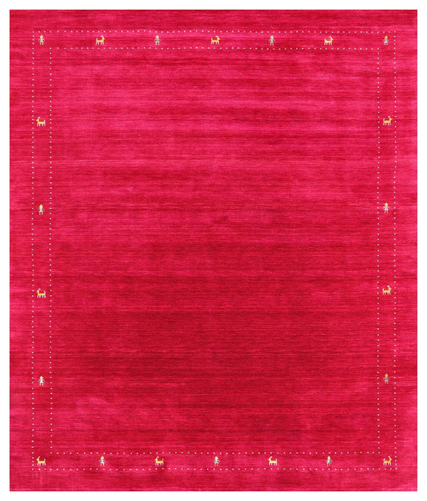 Hand Knotted Wool Persian Gabbeh Rug 8' 0" X 10' 0" - Q15219