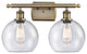 Innovations Lighting 516-2W-AB-G124-8-LED 2 Light 16" Bath Vanity Light