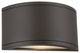 WAC Lighting Tube LED Outdoor Half Cylinder Wall Light, Bronze