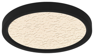 Quoizel OSTC1711 Outskirts 11"W LED Flush Mount Ceiling Fixture - Earth Black