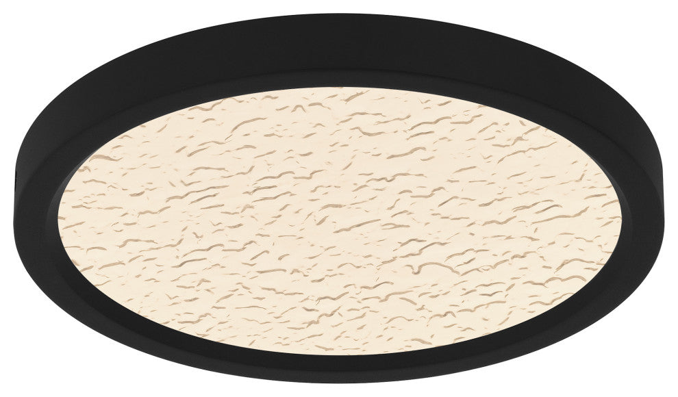 Quoizel OSTC1711 Outskirts 11"W LED Flush Mount Ceiling Fixture - Earth Black